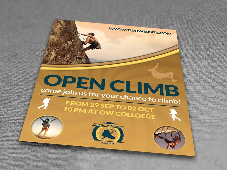 Climb Sport Flyer Template