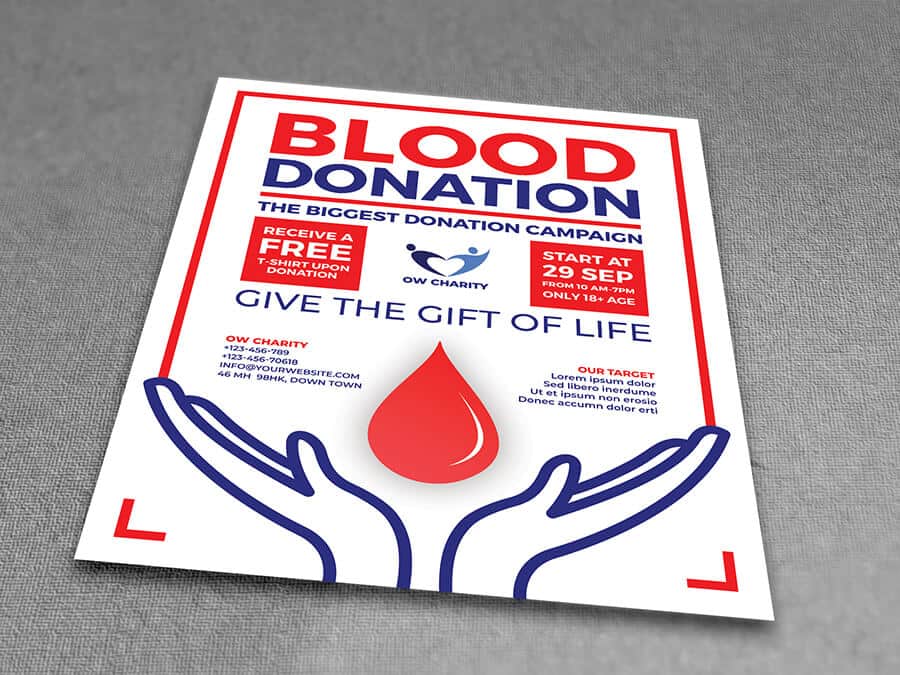 Blood Donation Flyer Template