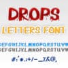 Drops Letters Font