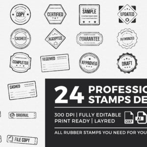 Rubber Stamp Collection Design Template