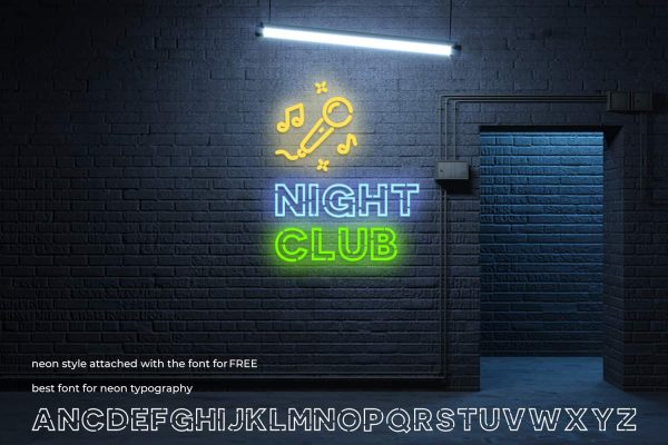 Neon Style Font