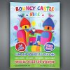 Bouncy Castle Hire Flyer Template