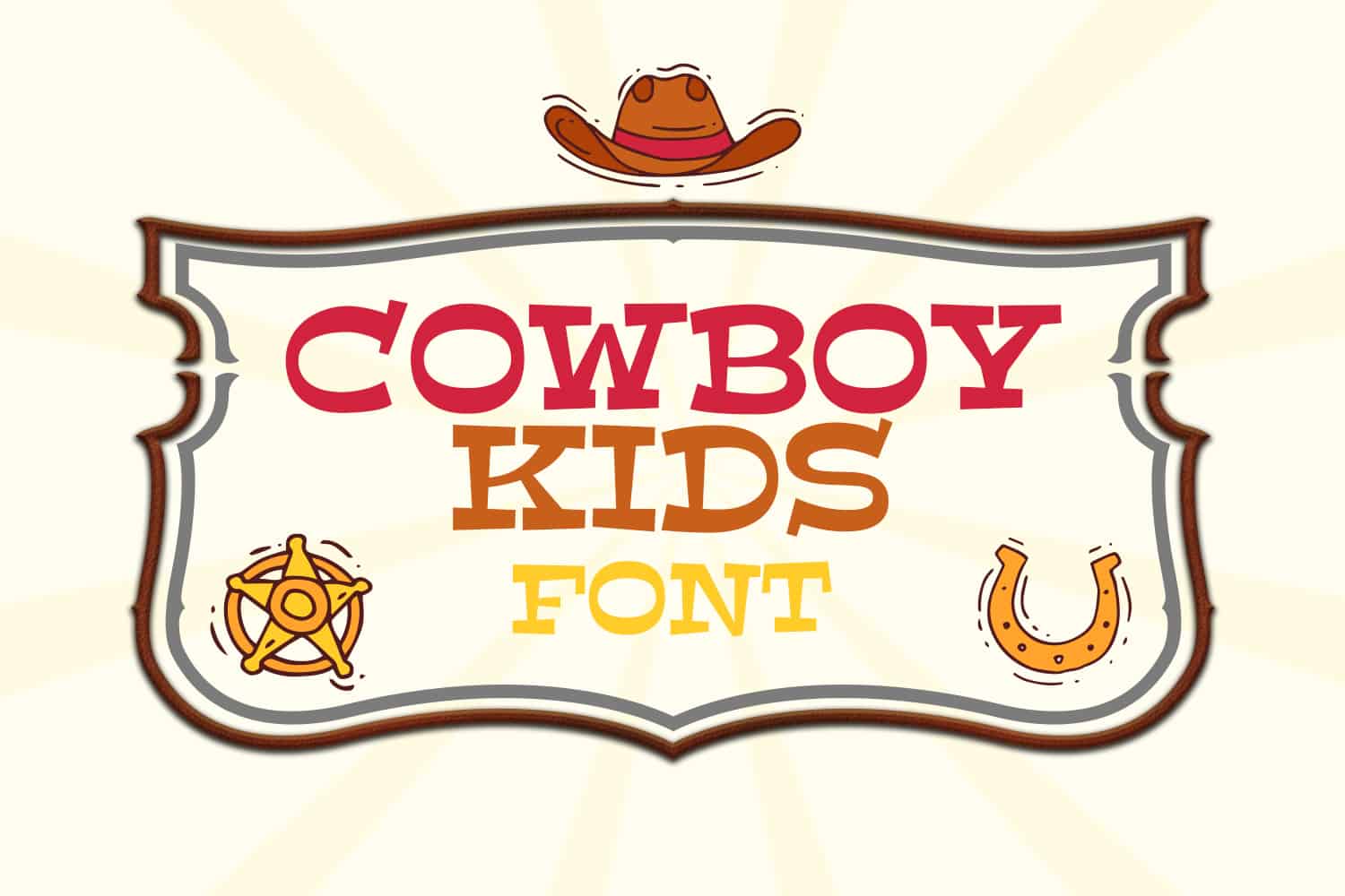 Cowboy Kids Font