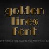 Golden Lines Font