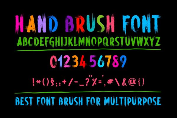 Hand Brush Font
