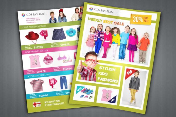 Kids Fashion Catalog Flyer Template