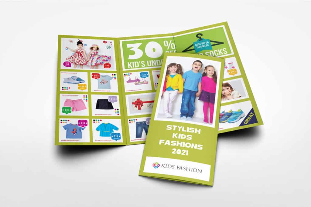 Kids Fashion Products Catalog Template Worth to Buy