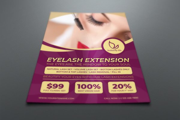 Eyelash Extension Flyer Template