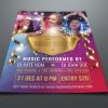 Golden Party Flyer Template