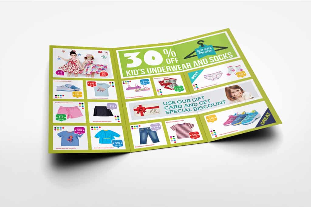 Kids Fashion Products Catalog Template Worth to Buy