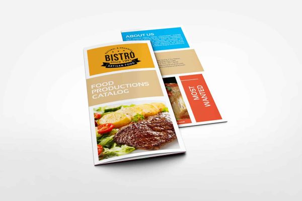 Food Products Catalog Tri-Fold Brochure