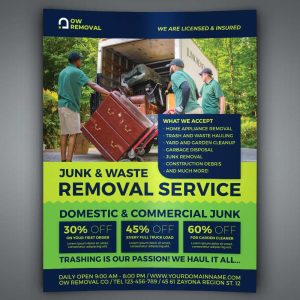Junk Removal Services Flyer Template