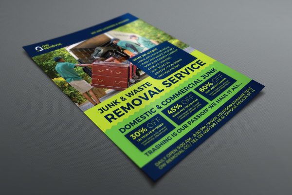 Junk Removal Services Flyer Template