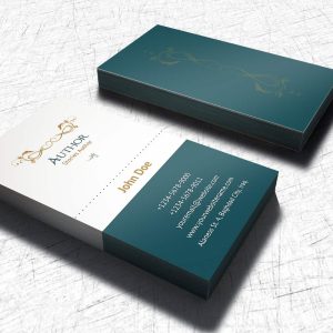 Author Business Card Template