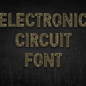 Electronic Circuit Font