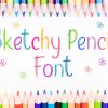 Sketchy Pencil Font