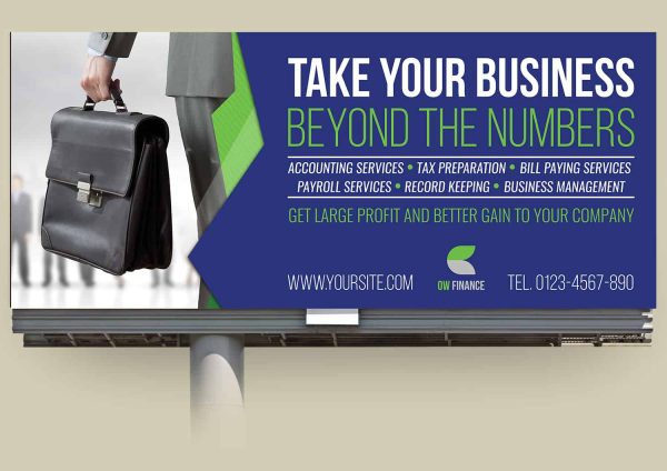 Accounting Firm Billboard Template