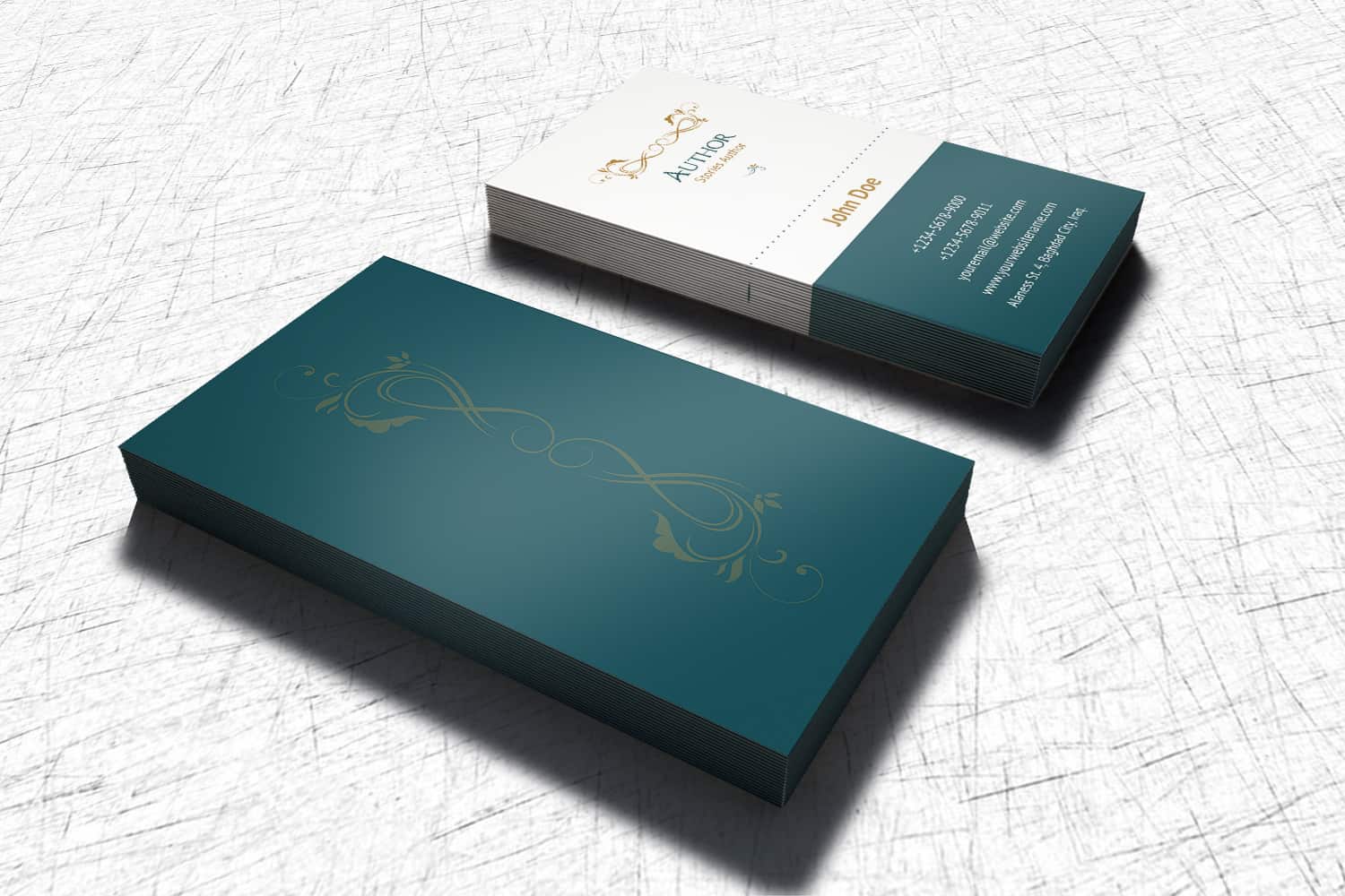 Author Business Card Template