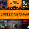 Halloween Fonts Bundle